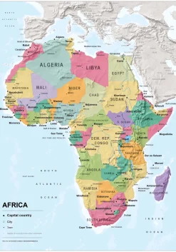 Afrika kaart staatkundig 1515