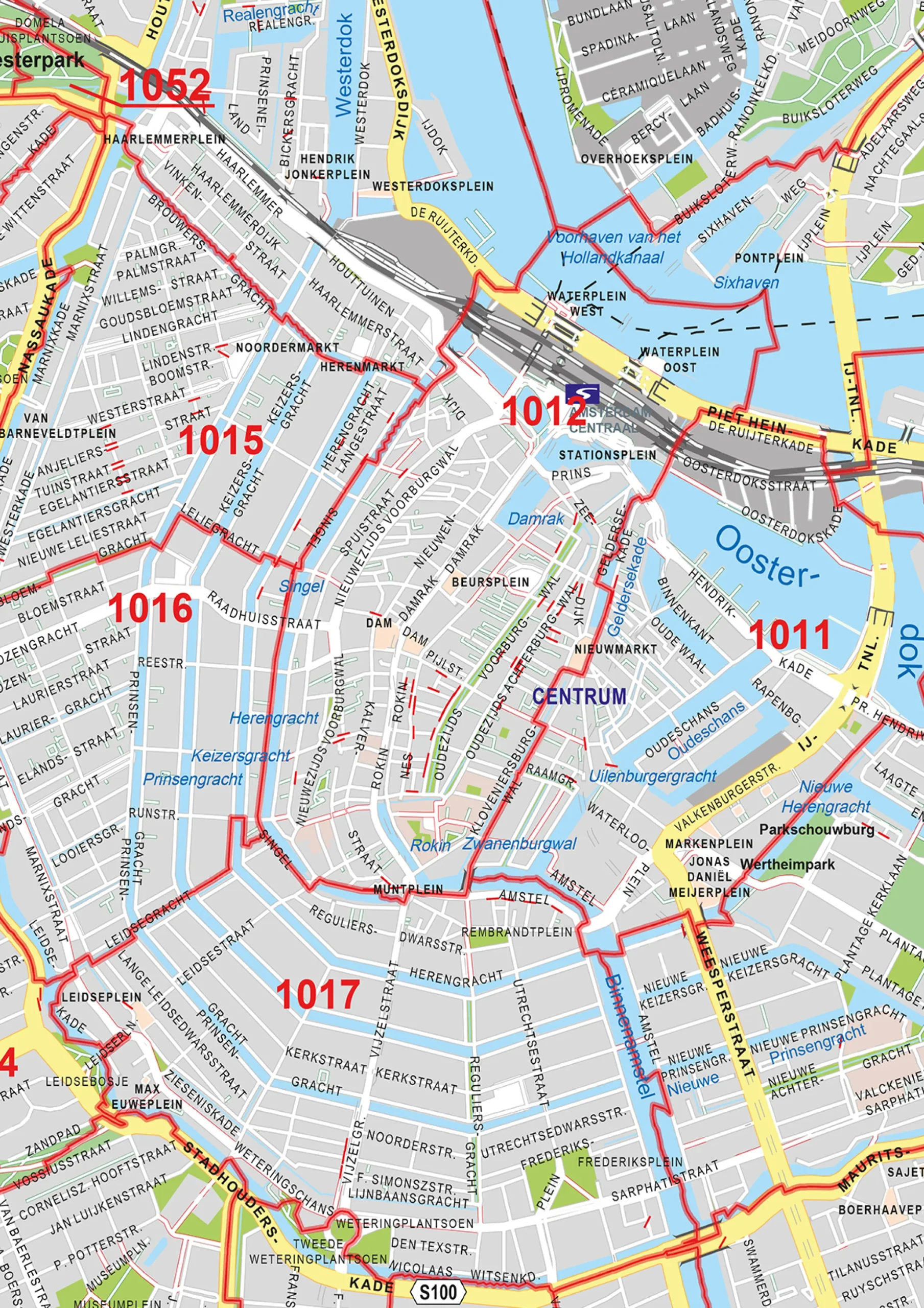 Amsterdam Postcodekaart 99