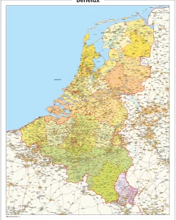 Beneluxkaart Gedetailleerd 336