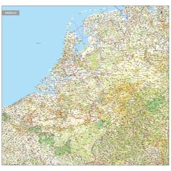 Benelux Kaart Gedetailleerd 1776