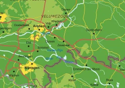 Benelux Kaart Natuurkundig 1813