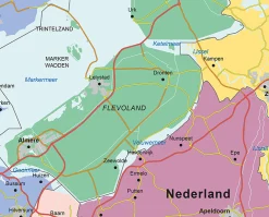 Benelux Kaart Staatkundig 1814