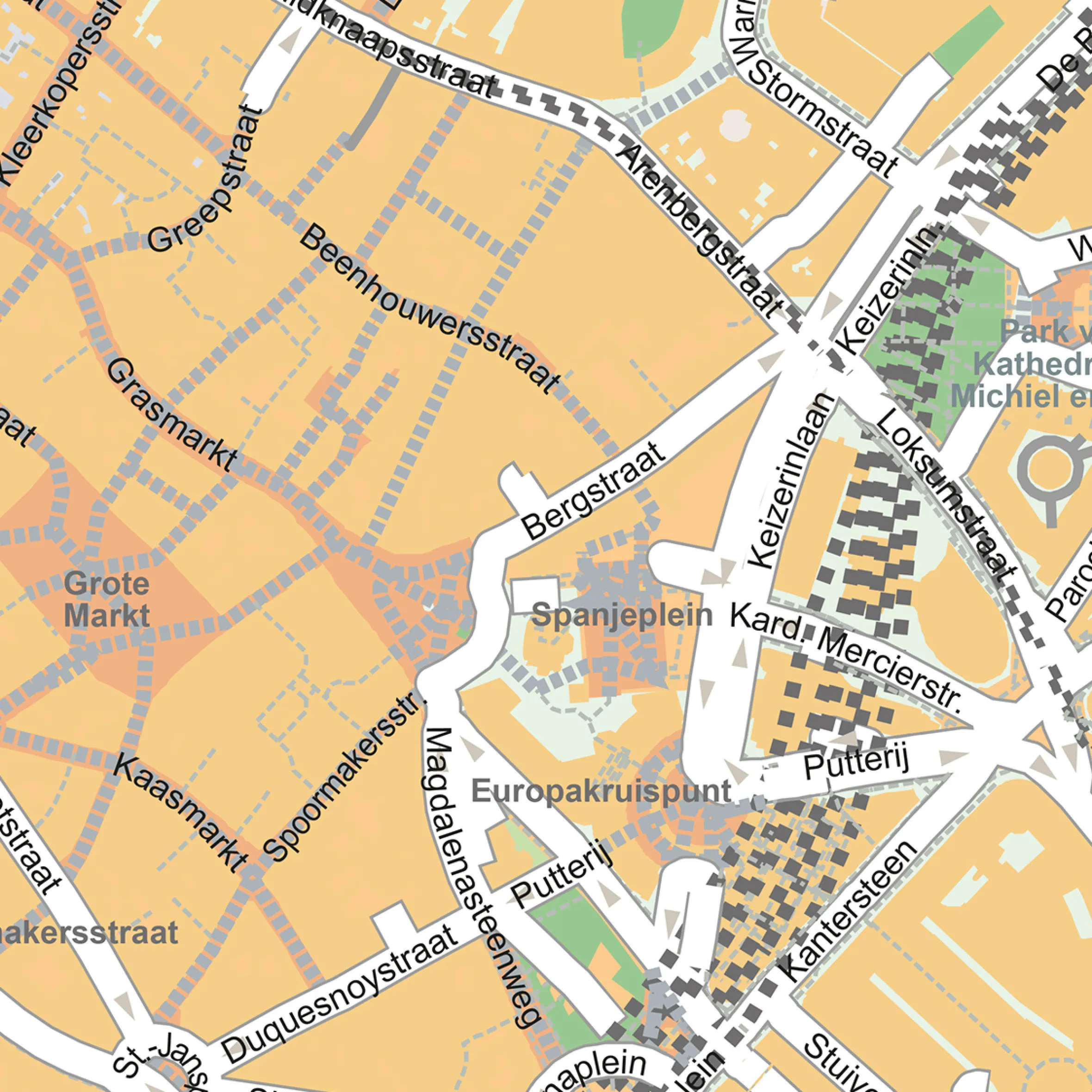 Centrumkaart Brussel 2080