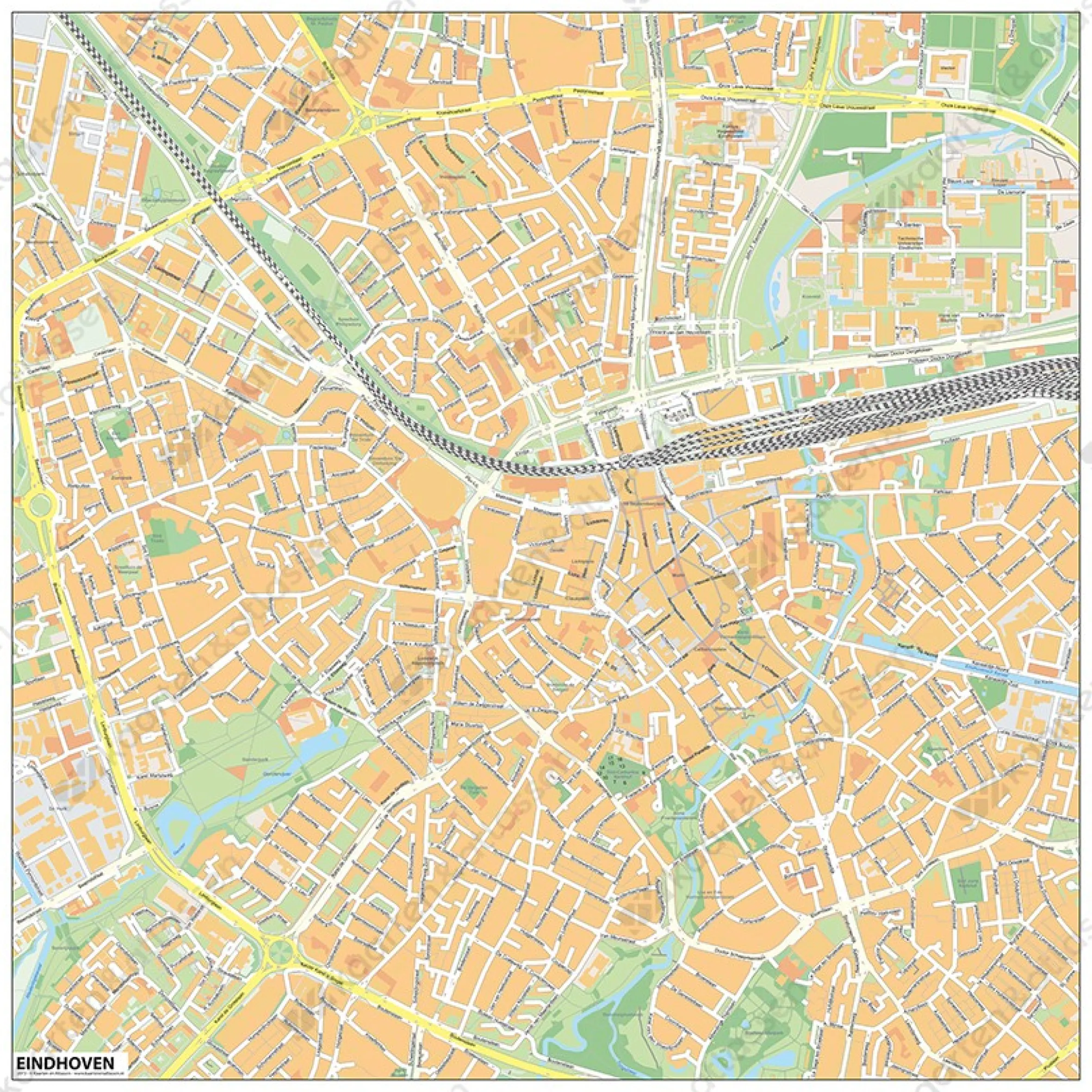 Centrumkaart Eindhoven 2073