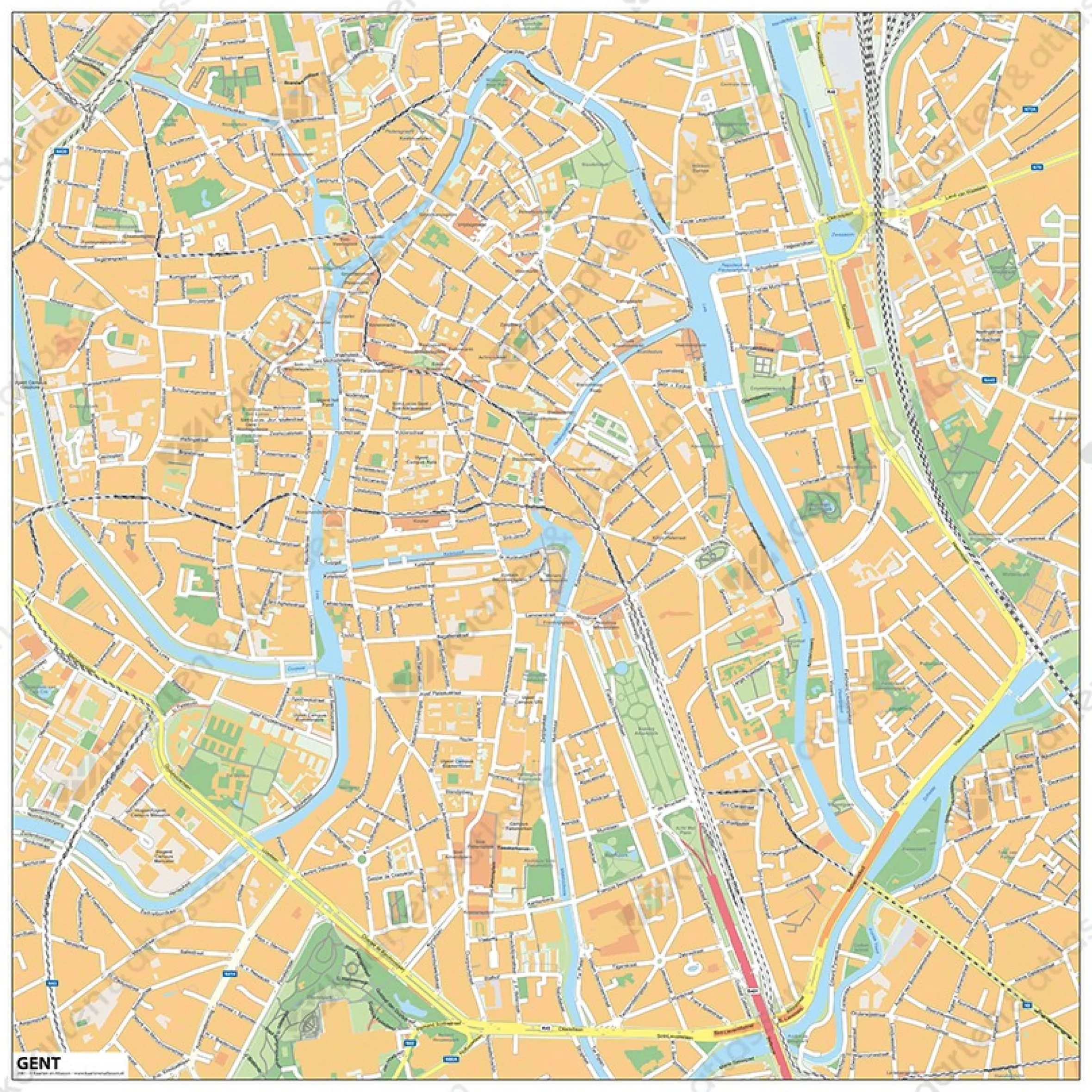 Centrumkaart Gent 2081