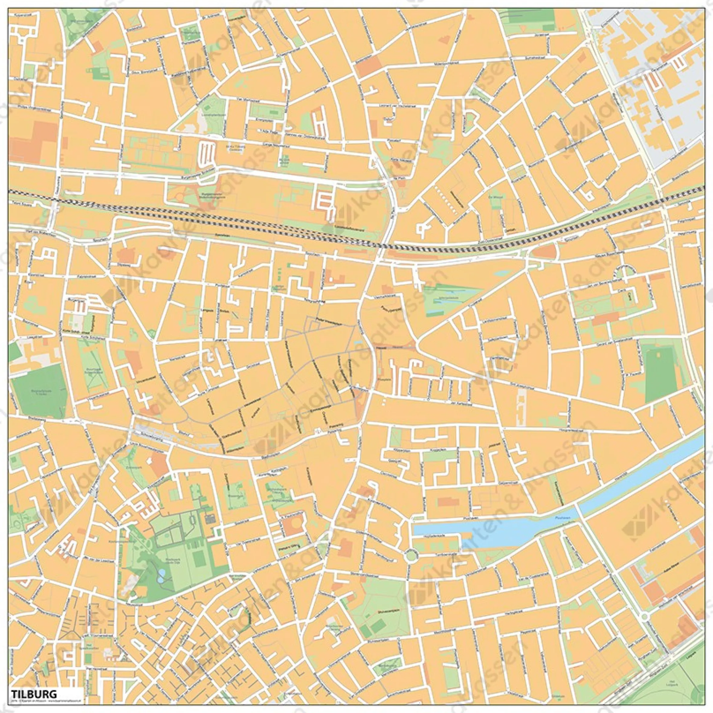 Centrumkaart Tilburg 2076