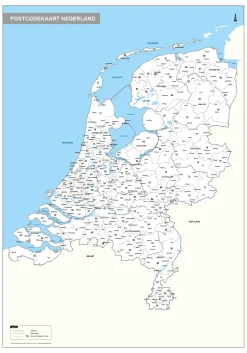 2-cijferige Postcodekaart Nederland 270