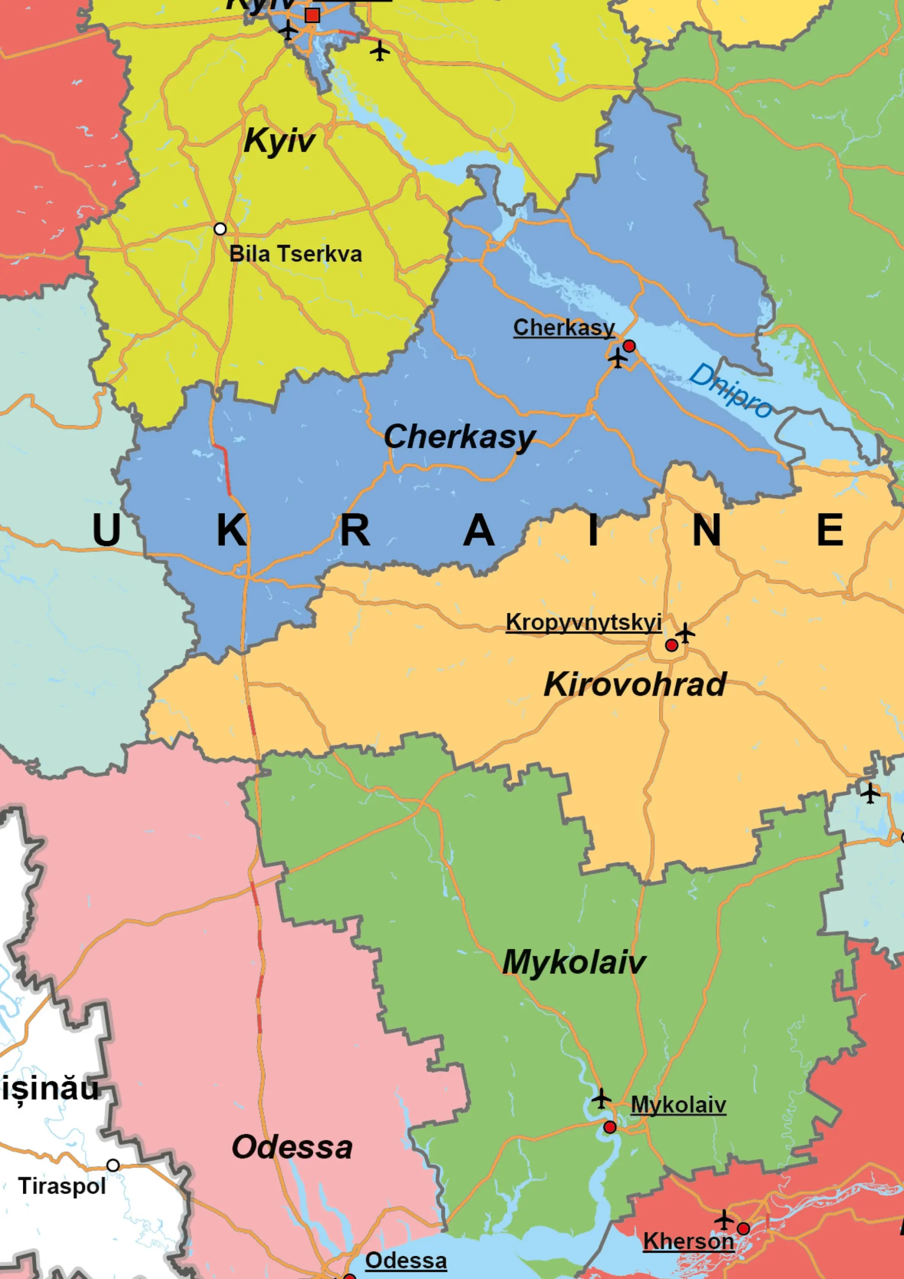 Duidelijke Kaart OekraÏne / Ukraine 1773
