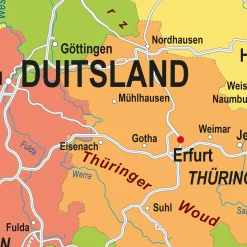 Duitsland Kaart Staatkundig 776