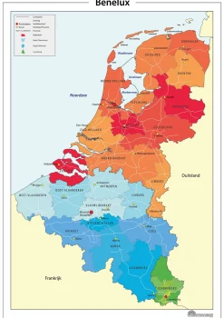 Eenvoudige Beneluxkaart 121