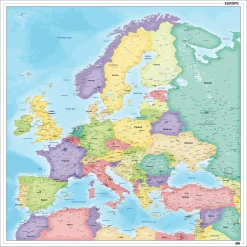 Europakaart staatkundig 834