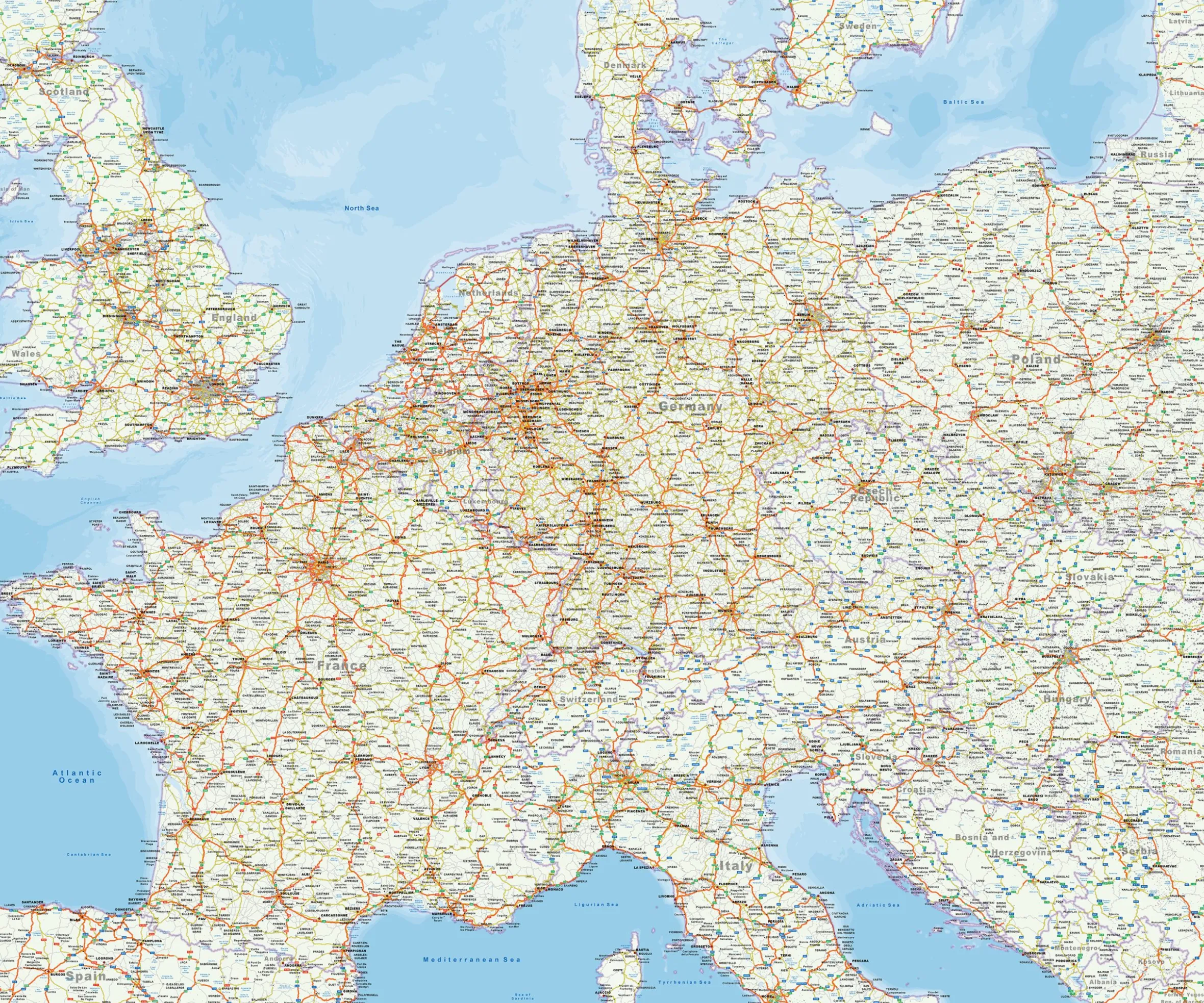 Europa wegenkaart 1506