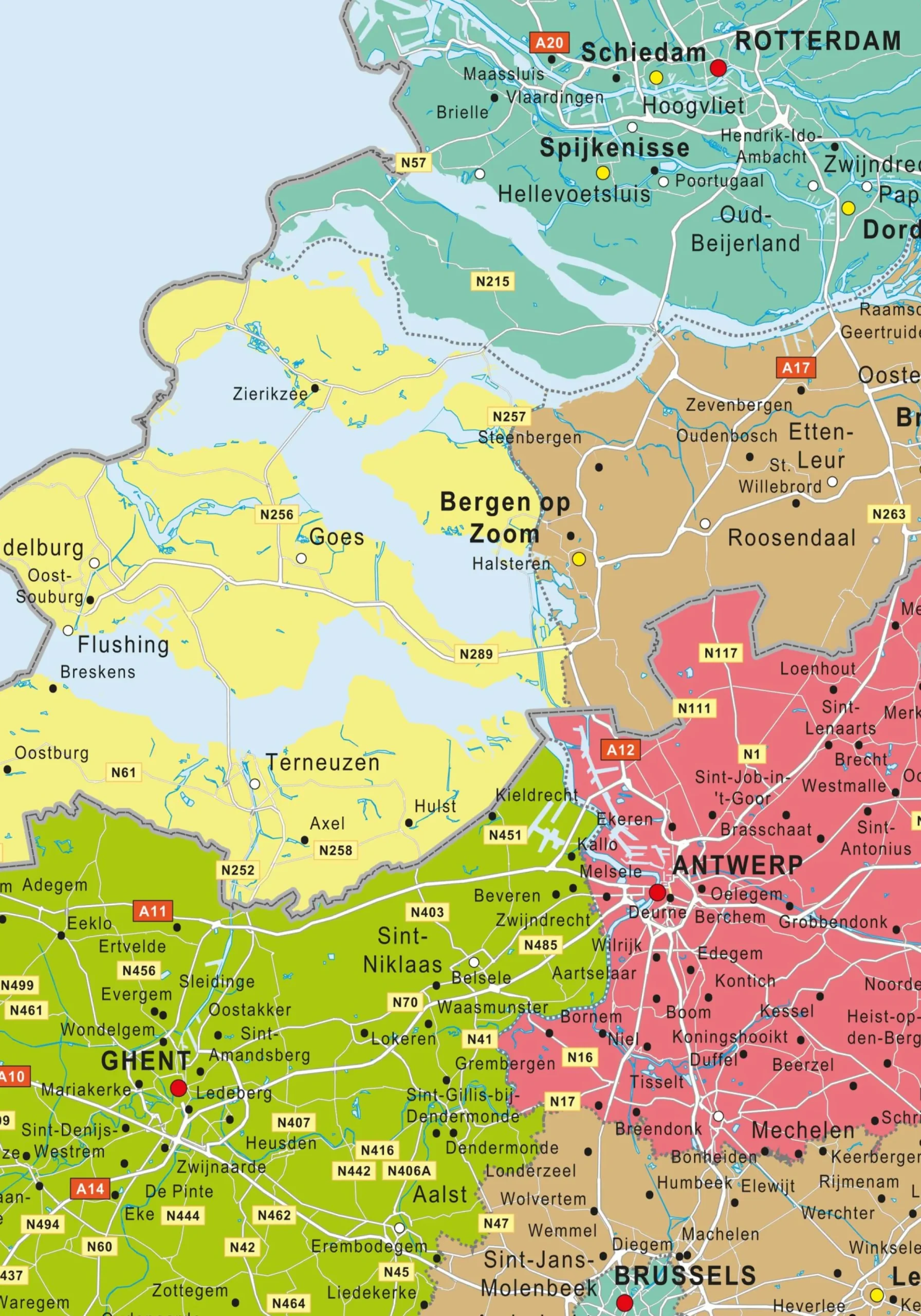 Fleurige Beneluxkaart 1326