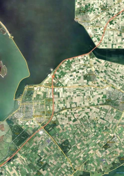 Flevoland Satellietkaart 1657