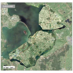 Flevoland Satellietkaart 1657