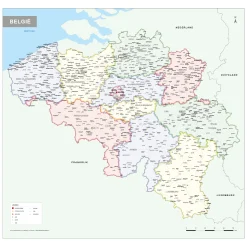 Frisse Landkaart van België 1772
