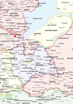 Frisse Landkaart van Nederland 830