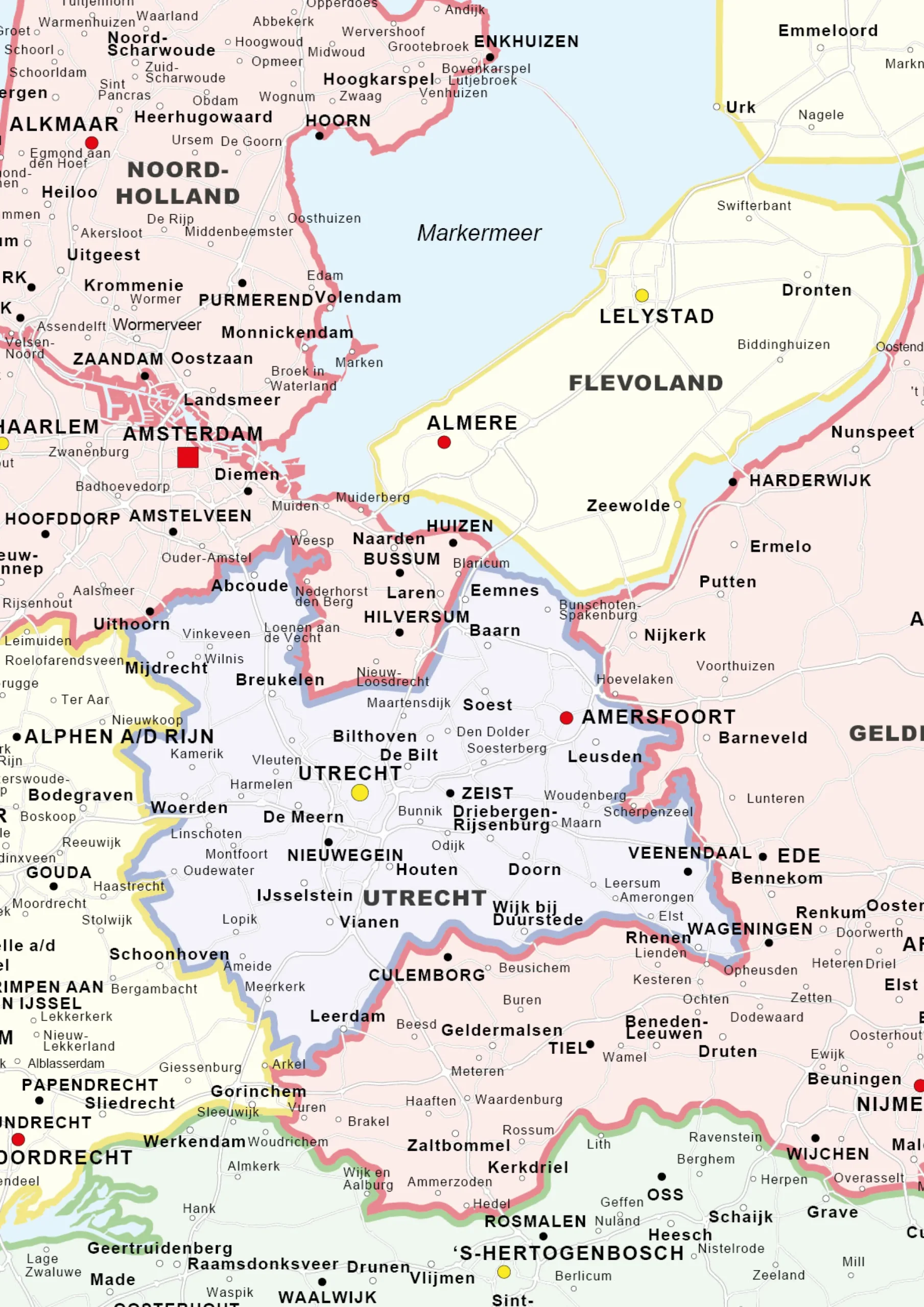 Frisse Landkaart van Nederland 830