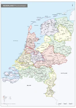 Frisse Landkaart van Nederland 830