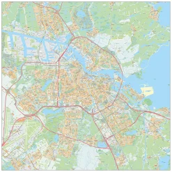 Gedetailleerde Kaart Groot Amsterdam 596
