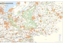 Gelderland Provinciekaart Staatkundig 1553