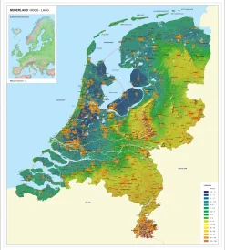 Hoog/laagkaart Nederland 263