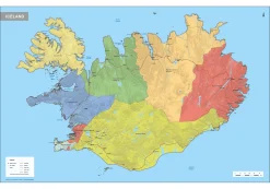 IJsland Kaart Staatkundig 1584