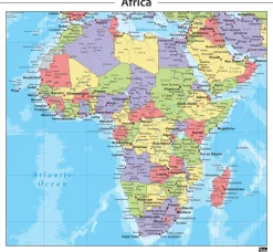 Kaart Afrika Staatkundig 264