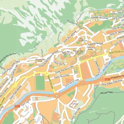 Kaart Andorra La Vella Stadsplattegrond1867