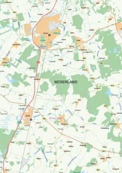 Kaart Drenthe 437