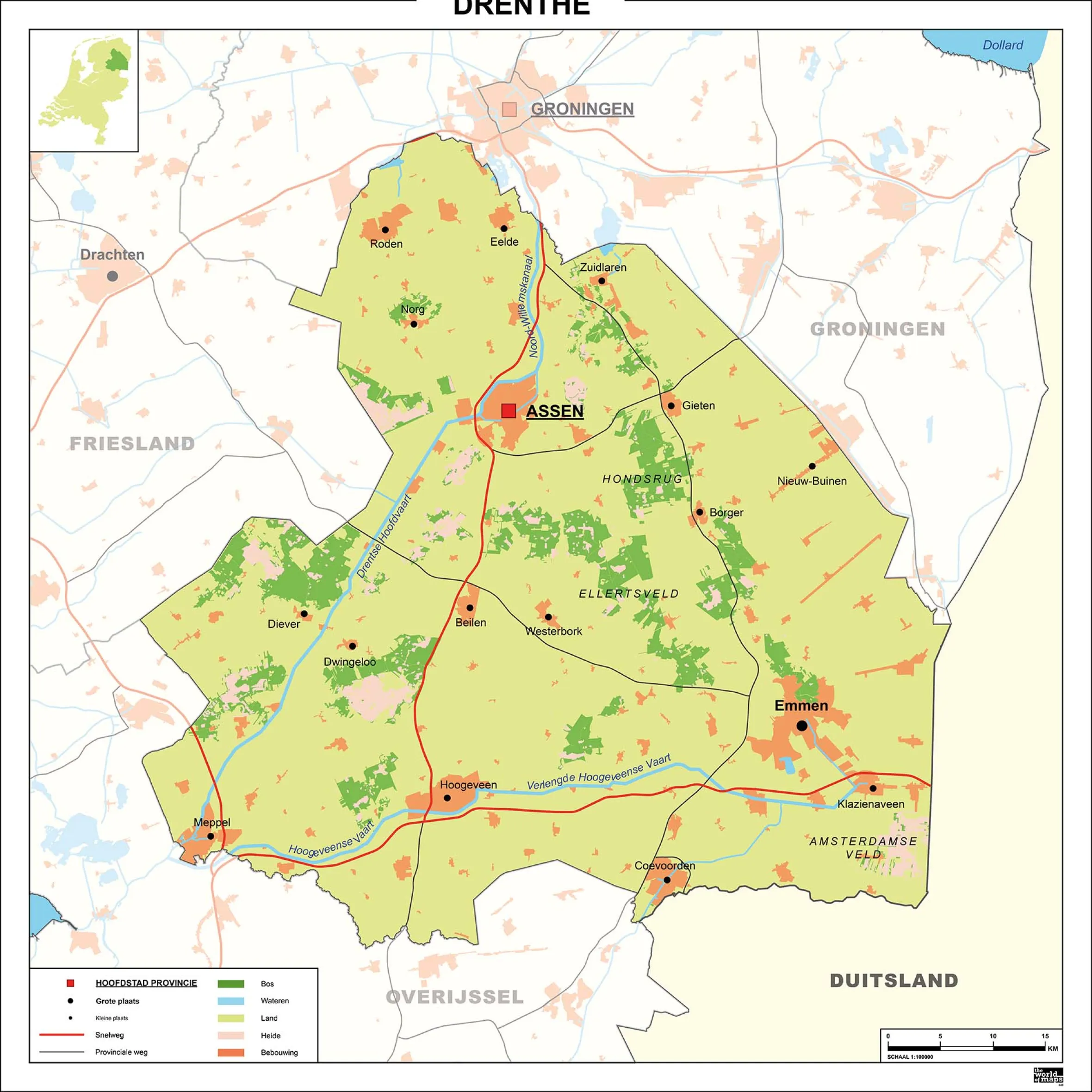 Kaart Drenthe 449