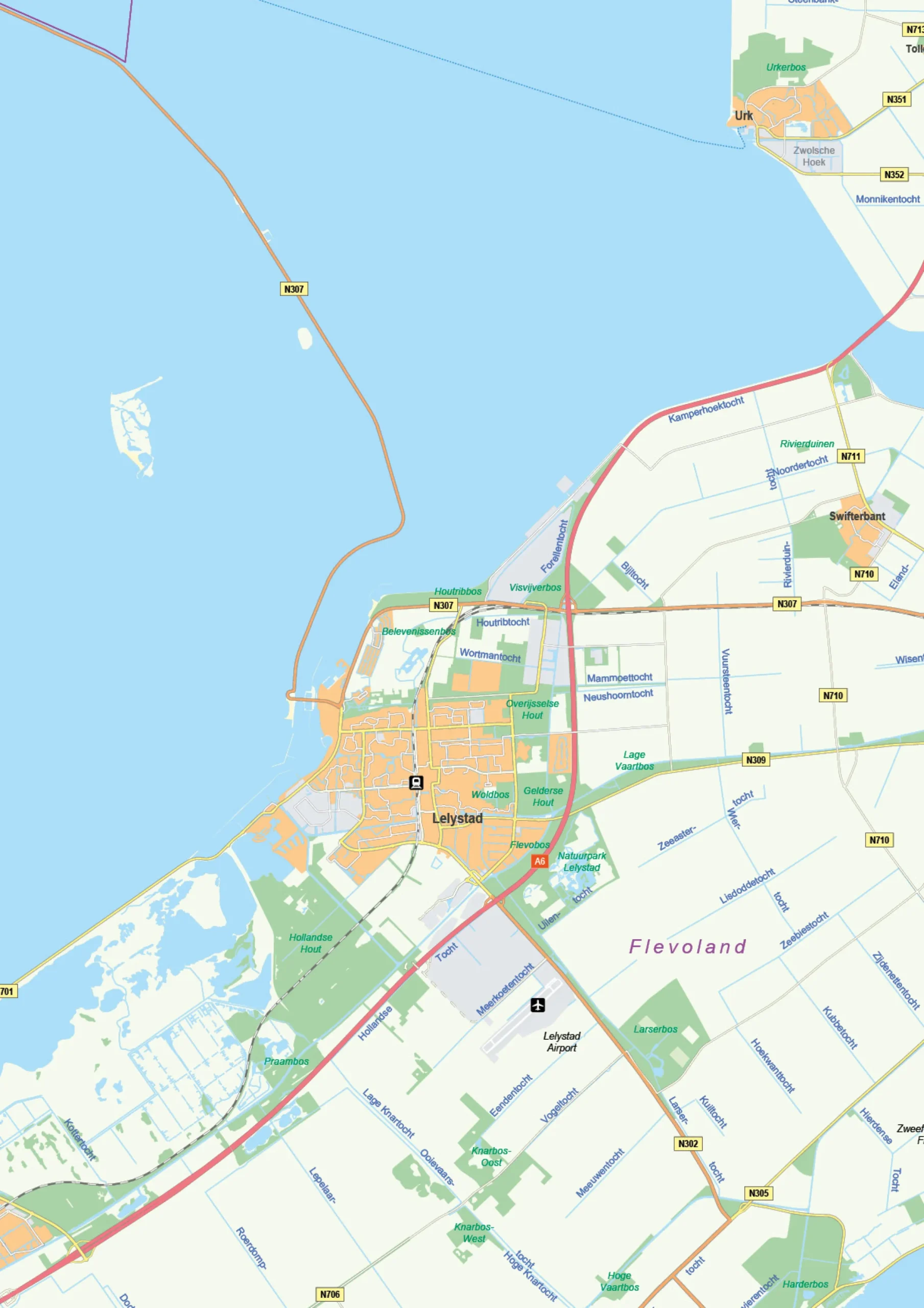 Kaart Flevoland 438