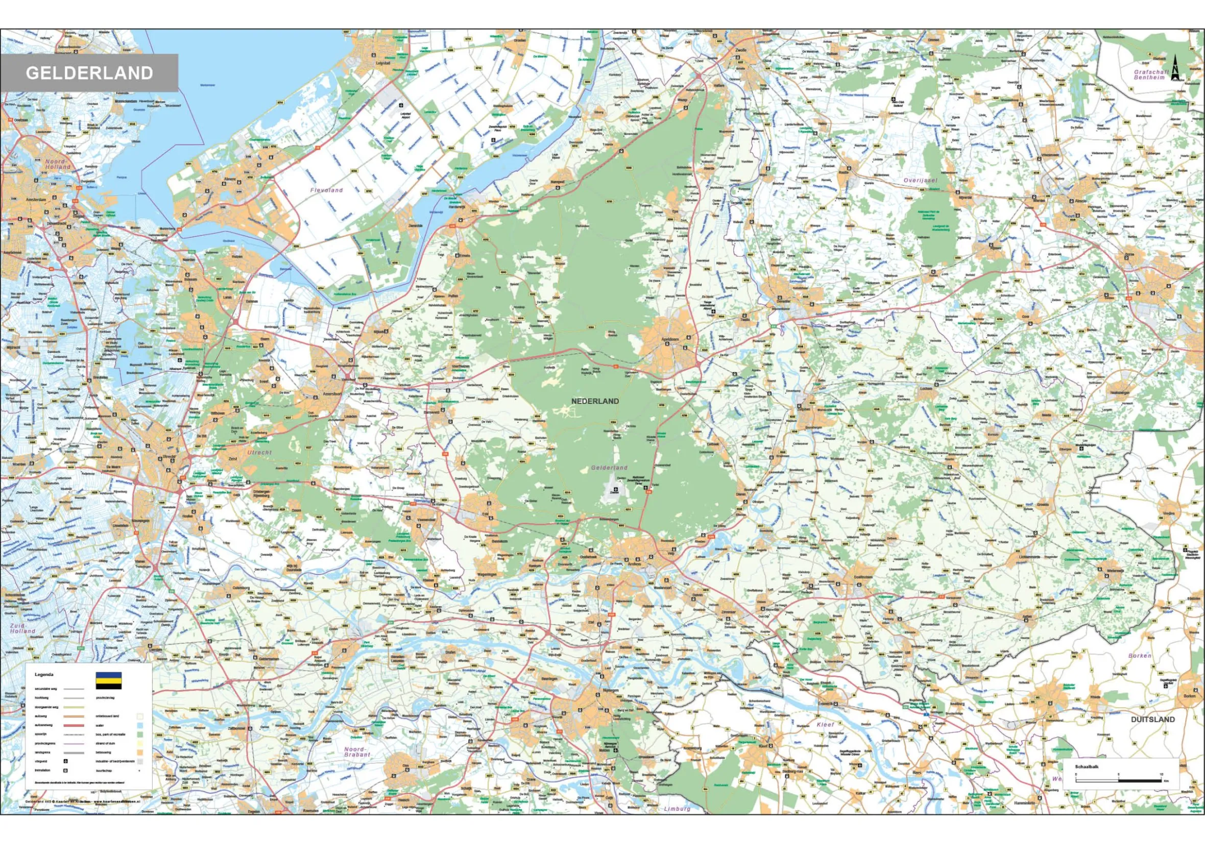 Kaart Gelderland 440
