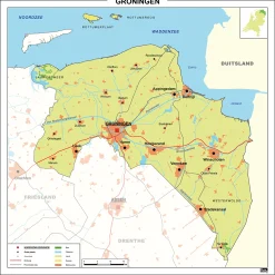 Kaart Groningen 453