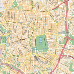 Kaart Groot Madrid 1885