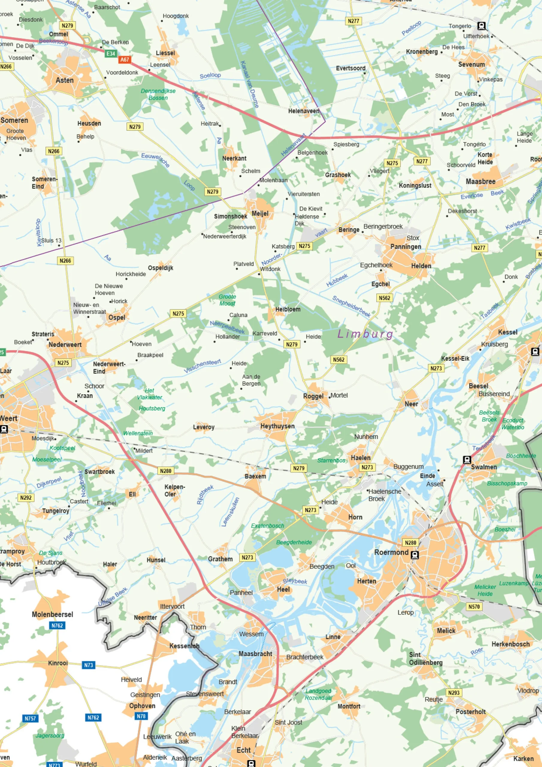 Kaart Limburg 442