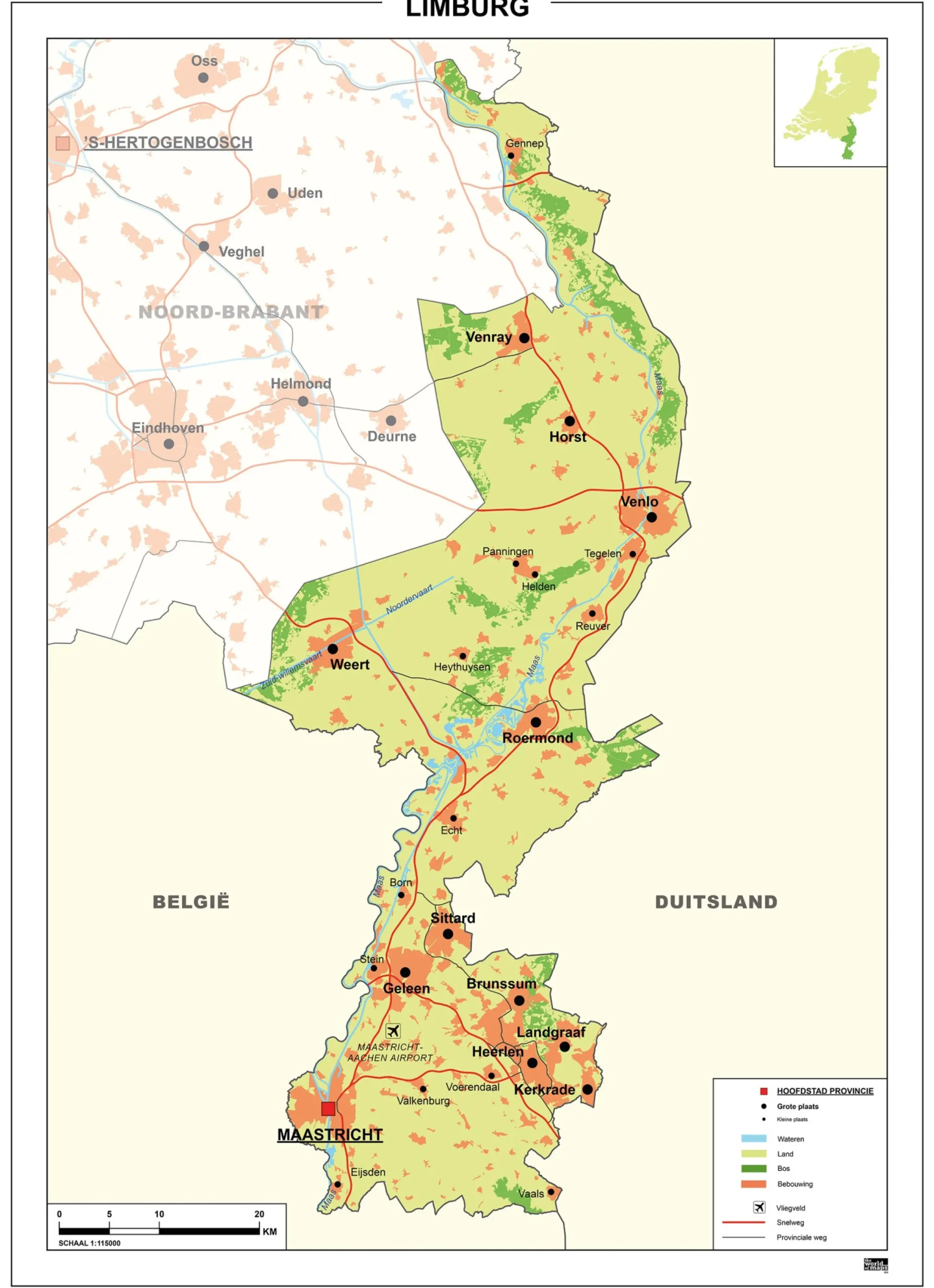 Kaart Limburg 454