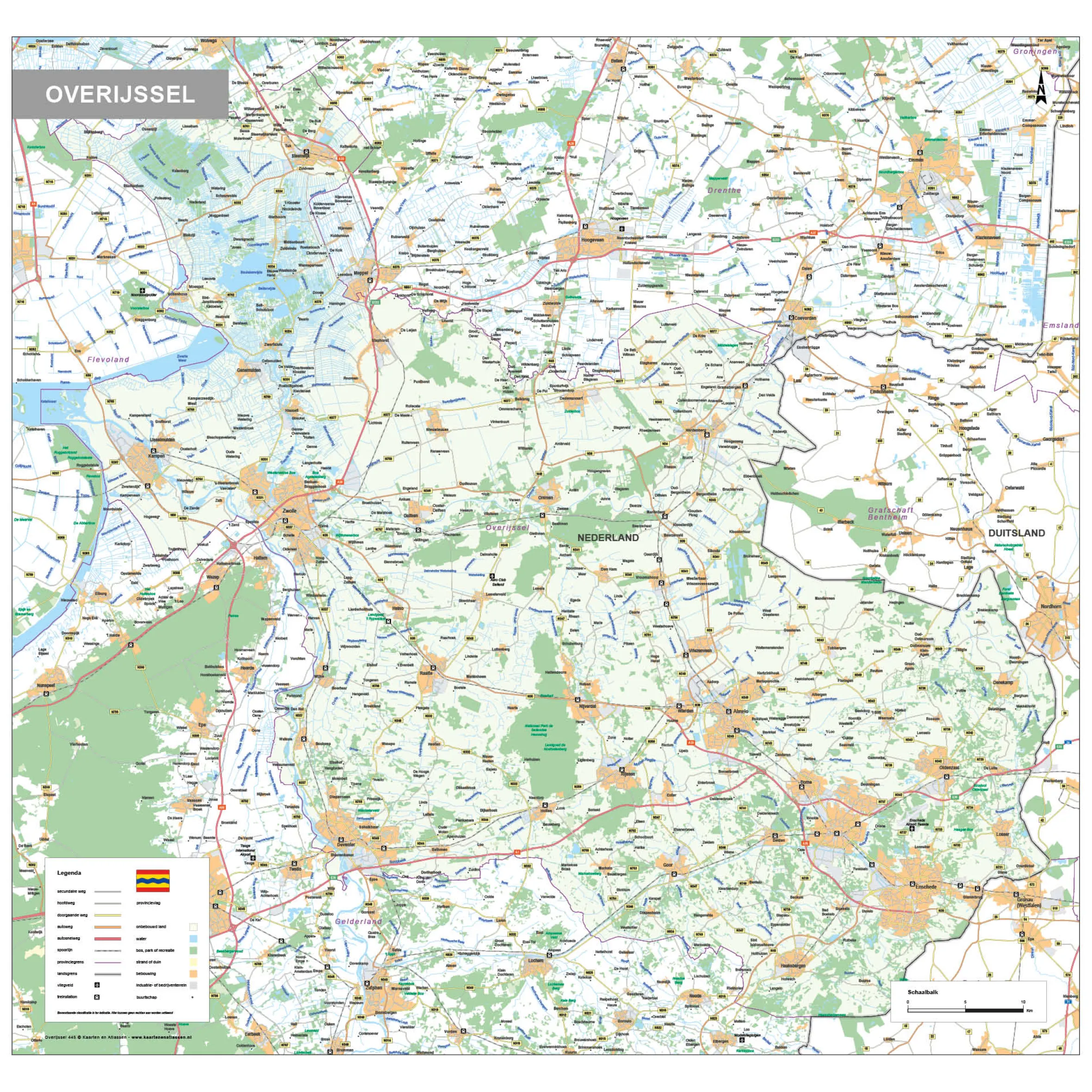Kaart Overijssel 445