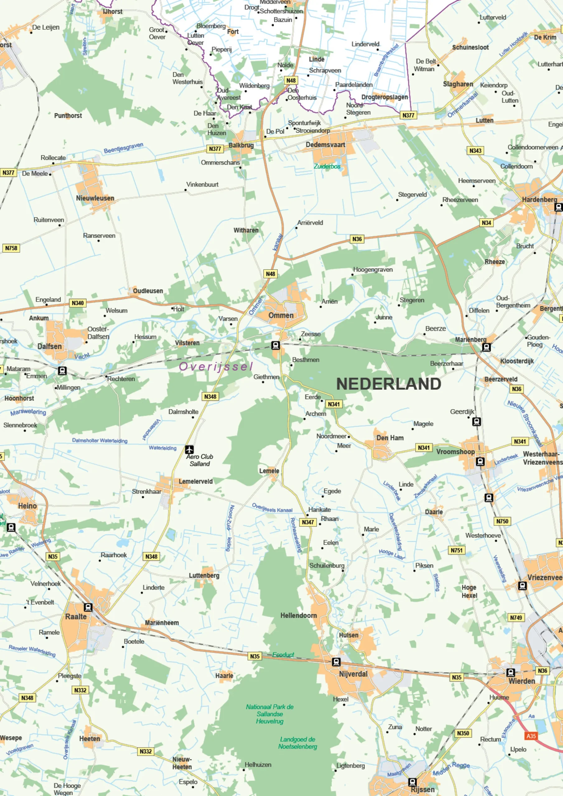 Kaart Overijssel 445
