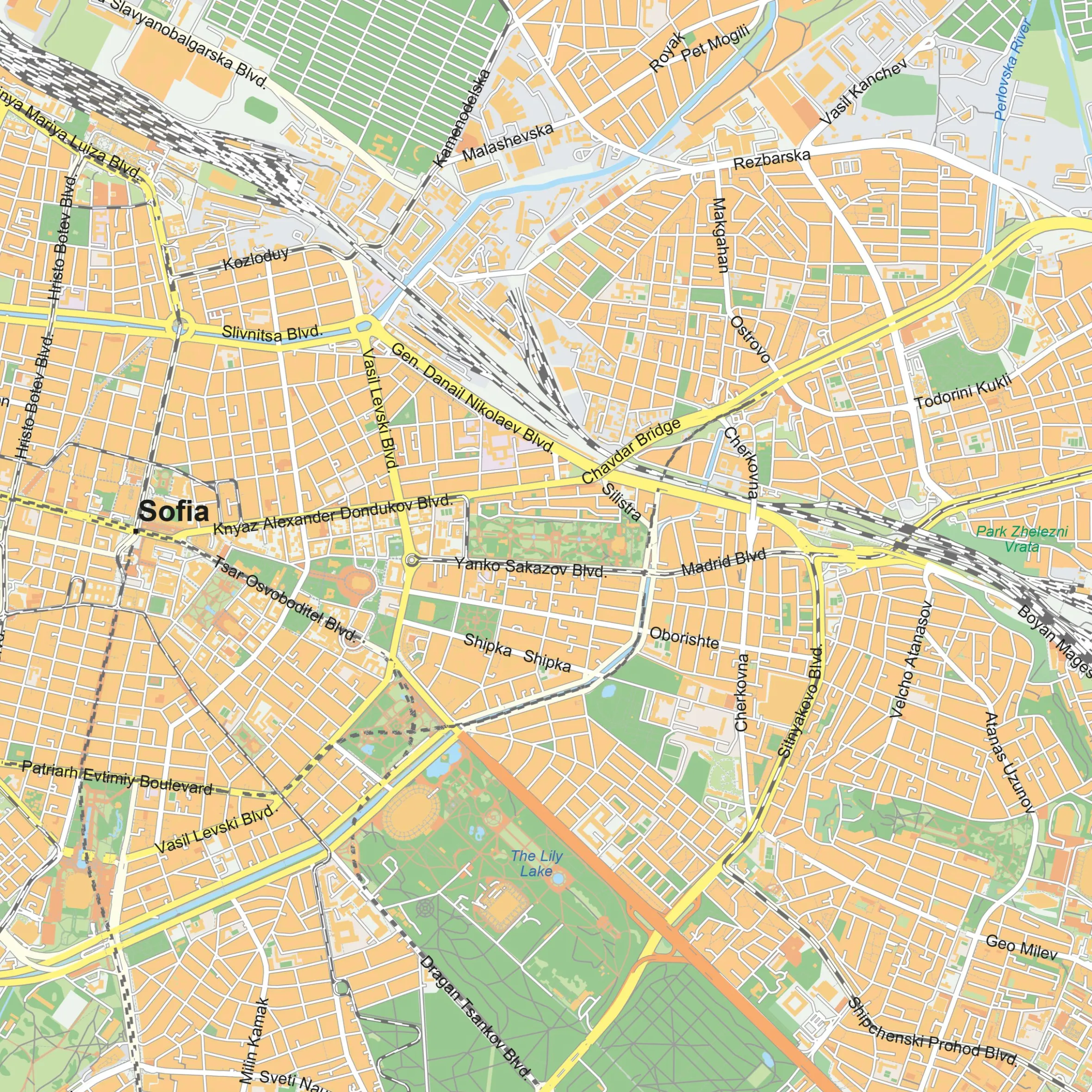 Kaart Sofia 1903