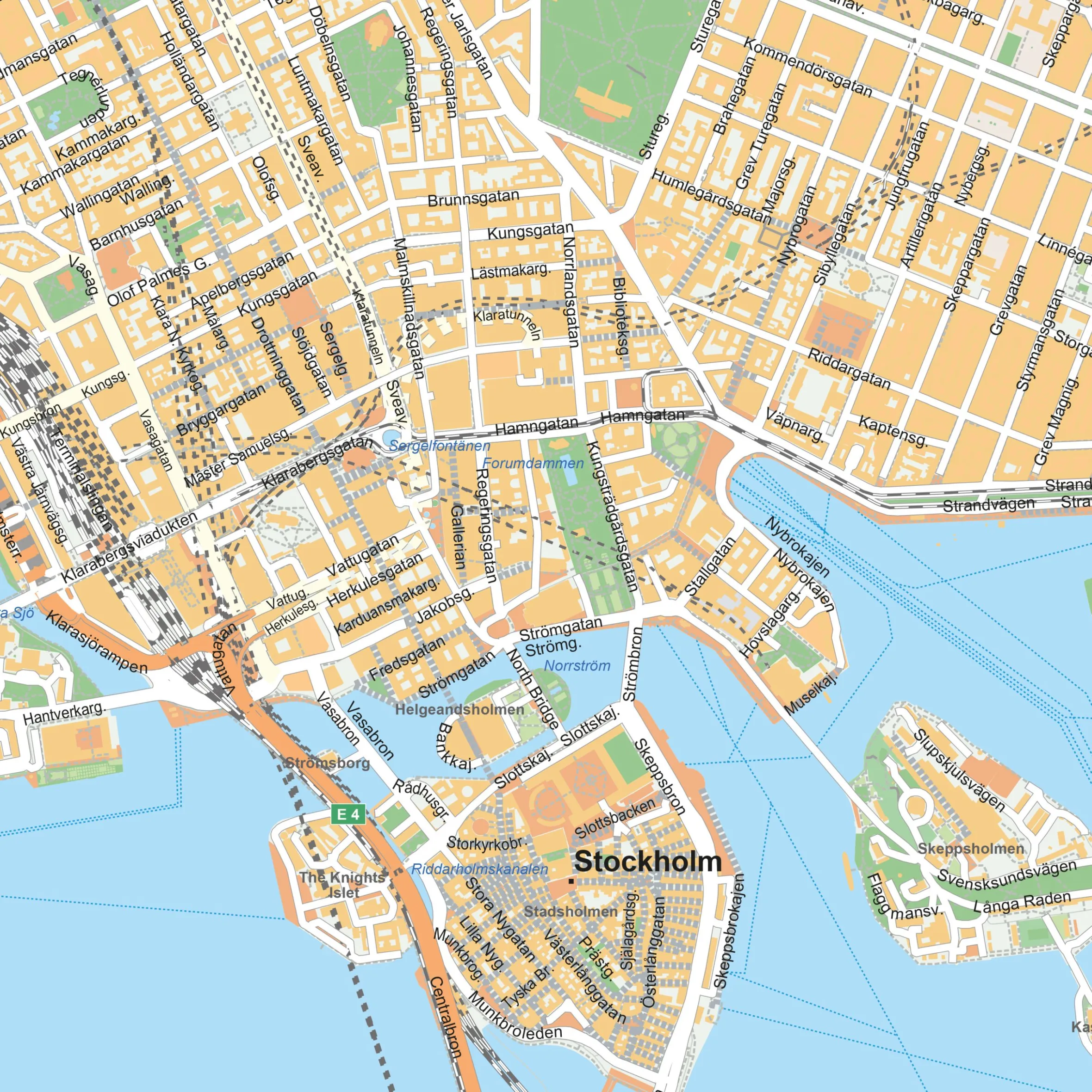 Kaart Stockholm 1904
