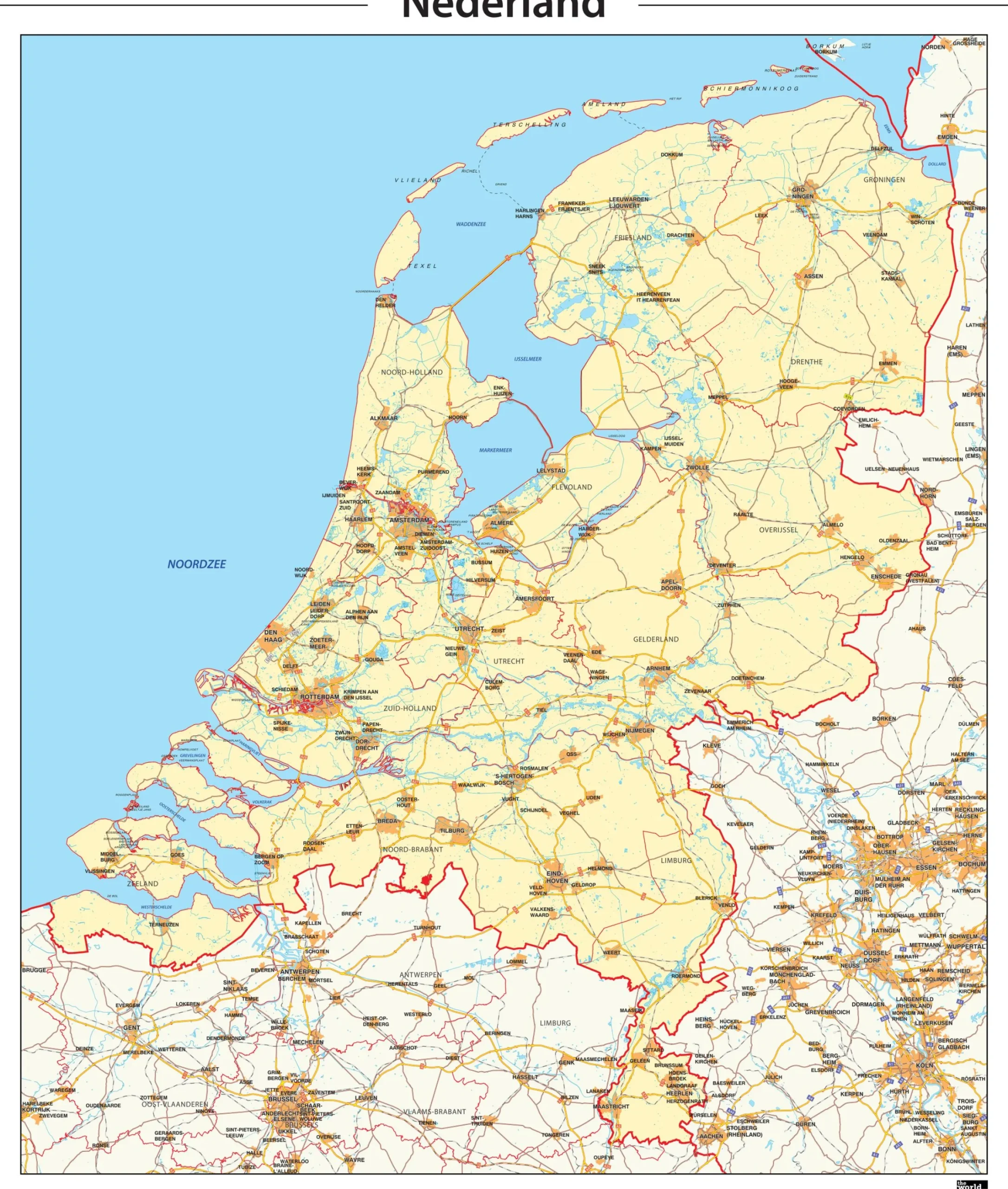 Kaart van Nederland 339