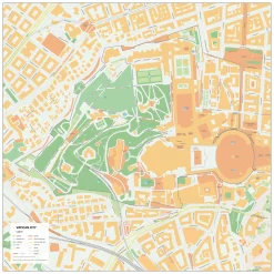 Kaart Vaticaanstad / Vatican City 1909