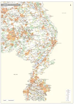 Limburg Provinciekaart Staatkundig 1555
