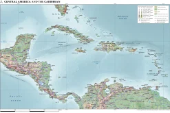 Midden-Amerika en Caraïben Natuurkundig 1708