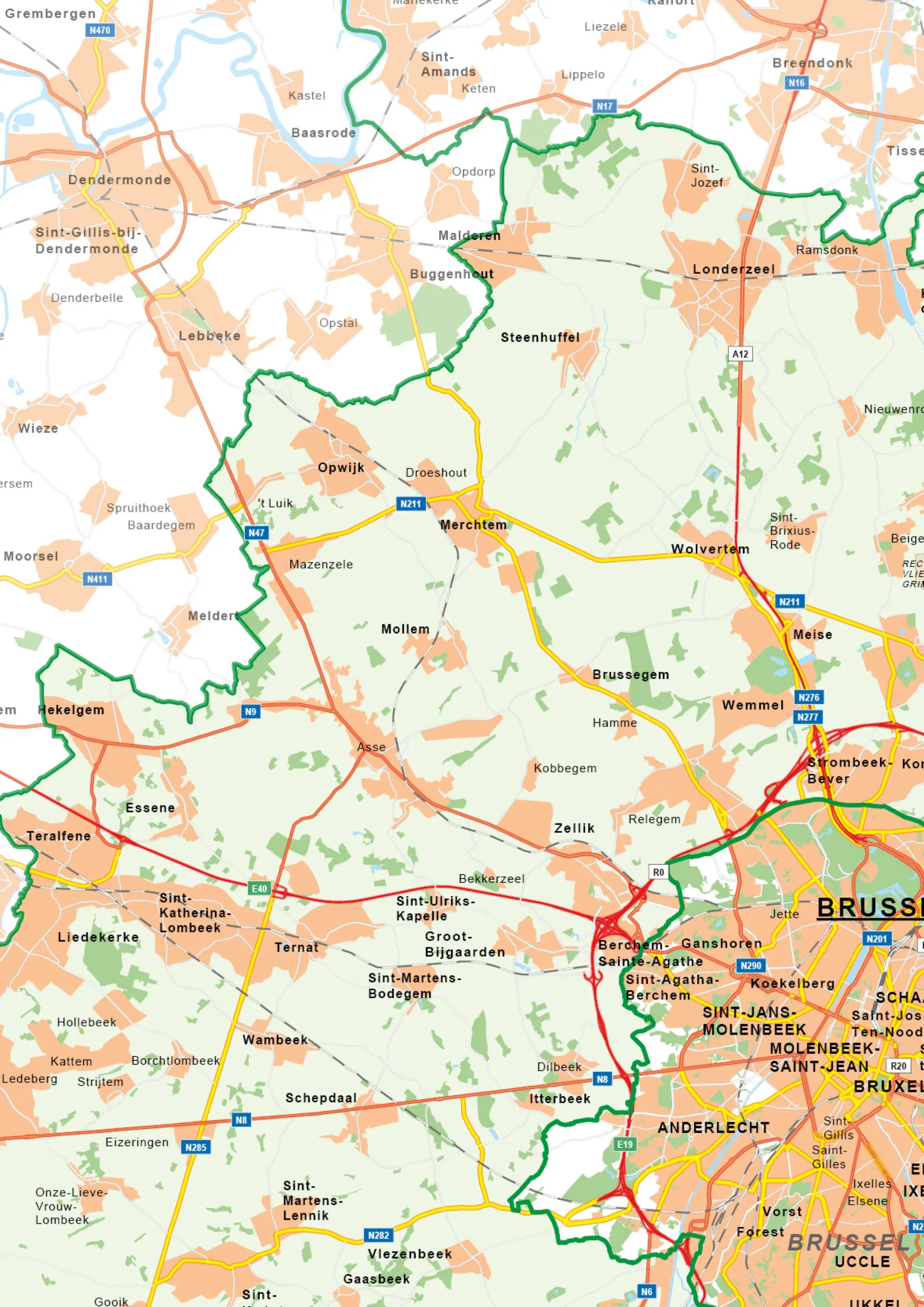 Natuurkundige kaart Vlaams-Brabant 362