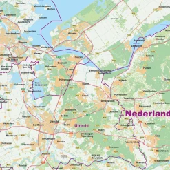 Nederland Wegenkaart XXL 1771