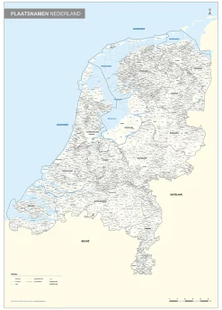 Plaatsnamenkaart Nederland 532