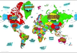 Popart Wereldkaart 1690