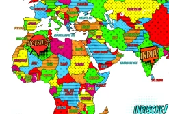 Popart Wereldkaart 1690